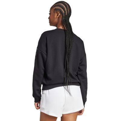 3. Bluza damska adidas Animal Print 3-Stripes French Terry Sweatshirt czarna JM1835