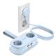 2. Listwa zasilająca Orico AP3 65W GaN 6w1 2x AC + 2x USB-A + 2x USB-C - niebieska