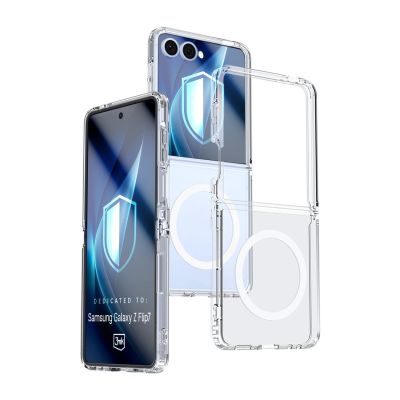 9. Etui 3mk Armor MagCase na Samsung Galaxy Z Flip 7 - przezroczyste