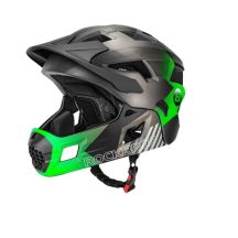 Rockbros dziecięcy kask z osłoną 54-57cm zielony