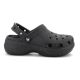 6. CROCS CLASSIC PLATFORM GLITTER CLOG W BLACK 207241-001