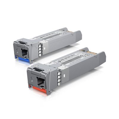 13. Wkładka SFP+ Ubiquiti 10 Gbps Bidirectional Single-Mode Optical Module 2-pack