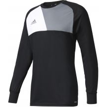 Koszulka bramkarska adidas Assita 17 M AZ5401 w kolorze czarnym, posiada ochraniacze w łokciach, ponadto została wyposażona w technologię climalite
