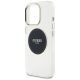 6. Etui Guess IML Metal Colored Circle Classic Logo MagSafe na iPhone 16 Pro - czarne