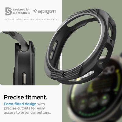 12. Etui Spigen Liquid Air na Samsung Galaxy Watch 8 44 mm - czarny mat