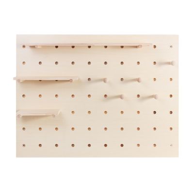 4. MACLEAN DREWNIANA TABLICA ORGANIZER, KOLOR JASNE DREWNO, 60X80 CM, MAX. 20 KG MC-131 WD