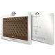 4. Pokrowiec Guess 4G Stripe Metal Logo na laptopa 14" - brązowy
