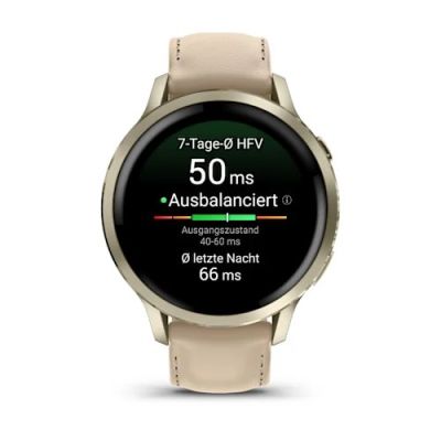 2. Zegarek Garmin Venu 4, 41mm AMOLED Light Sand