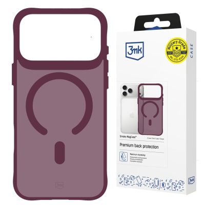 Etui 3mk Smoke MagCase na iPhone 18 Pro Max / 17 Pro Max - burgundowa