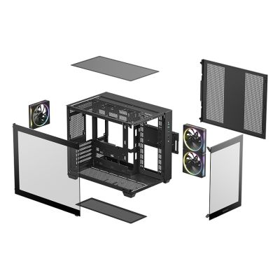 10. DeepCool CG330 3F Tower Czarny