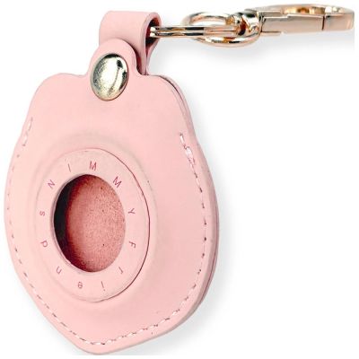 4. Etui Nimmy Glasses Cool and Cute Dog na lokalizator - różowe