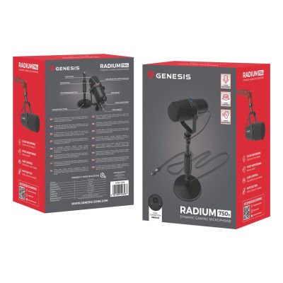 7. Mikrofon GENESIS RADIUM 750D studyjny USB/XLR statyw