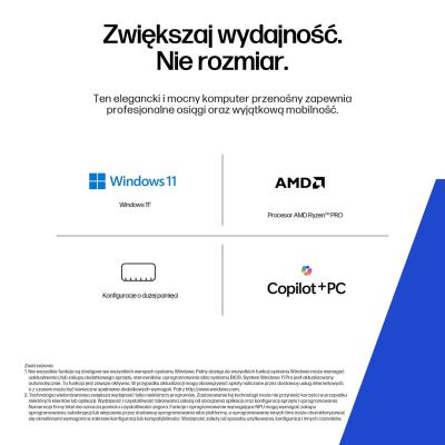 4. HP ZBook 8 G1ak 14 Ryzen AI 7 PRO 350 14.0"WUXGA IPS 400nits AG 16GB DDR5 5600 SSD1TB Radeon 860M Cam IR 5 MPx 62Wh W11Pro 3Y OnSite