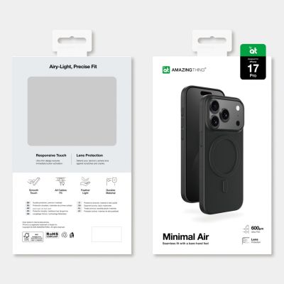 8. Etui AMAZINGTHING Minimal Air na iPhone 17 Pro kompatybilne z MagSafe - czarne
