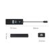 3. Hub USB Orico PWCUR-C3 3-portowy 1x USB-A 3.0 1x USB-C 3.0 1x RJ45 Gigabit Ethernet 0,15 m - czarny