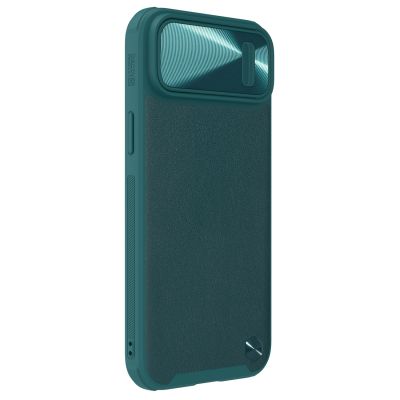 3. Nillkin CamShield Leather S Case etui iPhone 14 Plus pokrowiec z osłoną na aparat zielone