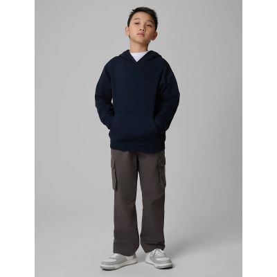 13. Bluza dresowa nierozpinana z kapturem chłopięca 4F 4FJWMM00TSWSM1860-31S