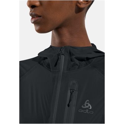 5. Kurtka damska ODLO Jacket ZEROWEIGHT DUAL DRY PK WATERPROOF czarna