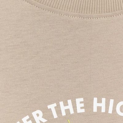 5. Koszulka męska 4F M2822 beżowa 4FWSS26TTSHM2822 83S