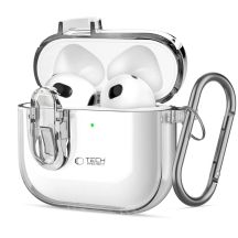 Etui Tech-Protect Slim Hook na AirPods 4 - przezroczyste