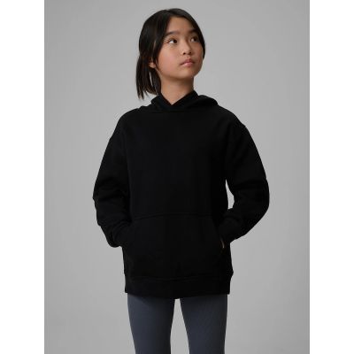 Bluza dresowa loose z kapturem dziewczęca 4F 4FJRMM00TSWSF2714-20S