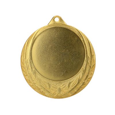 Medal złoty ogólny z miejscem na emblemat 50 mm - medal stalowy