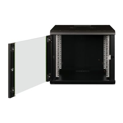 24. Digitus Szafa sieciowa wisząca Unique 19" 9U rack 600x600, drzwi szyba, czarny, niedzielona, złożona, 100kg