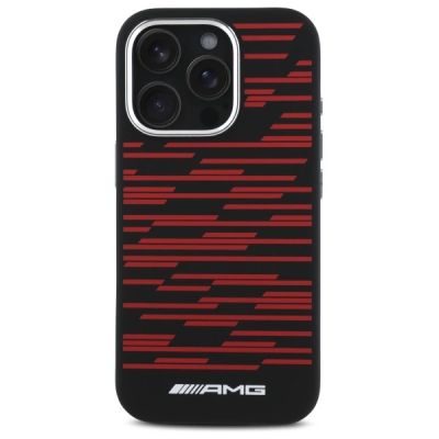3. Etui AMG Silicone Graphics MagSafe na iPhone 16 Pro - czarne