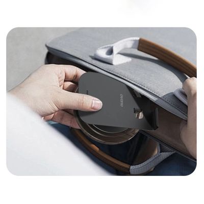 9. Podstawka do telefonu Dudao F17M 360° metalowa - szara