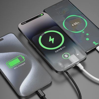 3. Powerbank magnetyczny Dudao K14S 20W 5000mAh 1x USB-A 1x USB-C - czarny