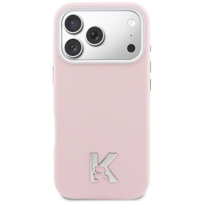 3. Etui Karl Lagerfeld Karl Head Logo MagSafe na iPhone 17 Pro Max - różowe