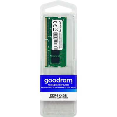 3. Pamięć GoodRam GR2400S464L17S/8G GR2400S464L17S/8G (DDR4 SO-DIMM; 1 x 8 GB; 2400 MHz; CL17)