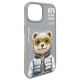 6. Etui Nimmy Cool&Cute 2.0 Bear do iPhone 15 - szare