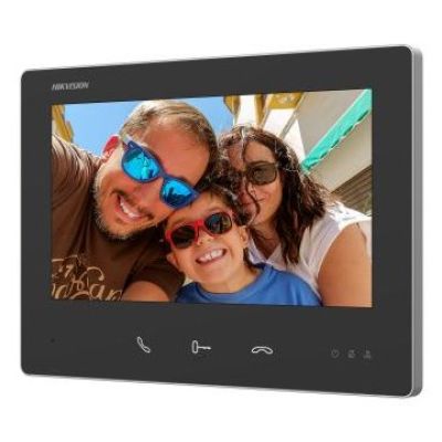 4. Hikvision DS-KH7300EY-WTE2 wideodomofon 17,8 cm (7") Czarny
