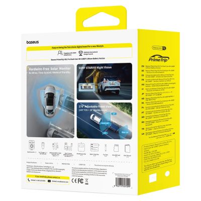 6. Wideorejestrator Baseus PrimeTrip VD1 Pro kamera samochodowa 4K+1080p z akumulatorem - czarny