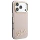 4. Etui Karl Lagerfeld Grained with Resin Signature Logo MagSafe na iPhone 18 Pro / 17 Pro - różowe