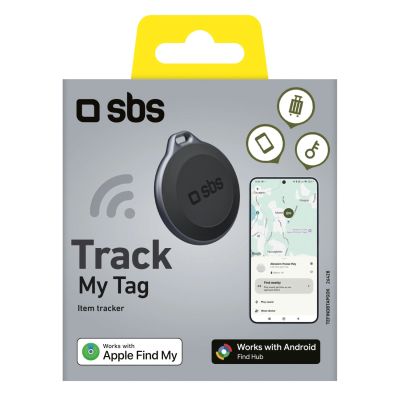 2. Lokalizator SBS My Tag tracker kompatybilny z iOS i Android - czarny