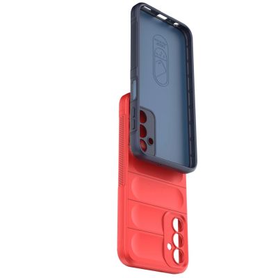 14. Magic Shield Case etui do Samsung Galaxy A24 4G elastyczny pancerny pokrowiec czerwone