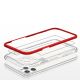 5. Clear 3in1 etui do iPhone 11 Pro Max żelowy pokrowiec z ramką czerwony