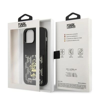 8. Etui Karl Lagerfeld Karlimals Cardslot na iPhone 13 Pro Max - czarne