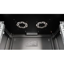 Equip EPM-07-6045-B-CBAA stojak 7U Szafa wisząca Czarny