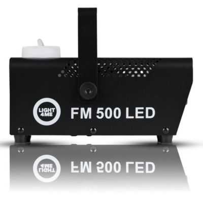 7. LIGHT4ME FM 500 LED V2 - Wytwornica dymu/mgły, pilot bezprzewodowy, moc 500W, efekt świetlny 3x1W RGB