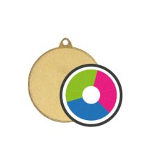 Medal metalowy z nadrukiem kolorowym LuxorJet