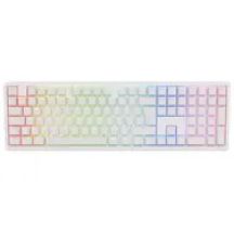Bezprzewodowa klawiatura do gier Ducky Zero 6108 Pure White - MX2A Speed-Silver US (DKZE2408ST3-CPUSPDOECL2WW1)