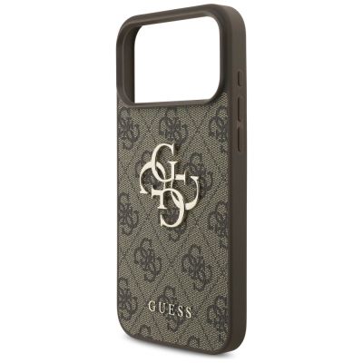 6. Etui Guess 4G Big Logo do iPhone 17 Pro  Max - brązowe