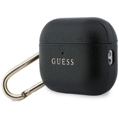3. Etui Guess Grained Classic Logo na AirPods Pro 3 - czarne