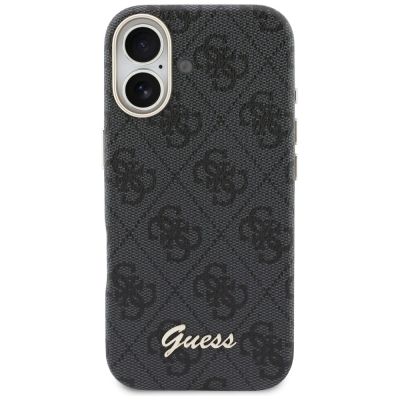 3. Etui Guess 4G Script MagSafe na iPhone 17 - czarne