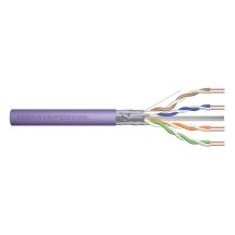 Digitus Kabel instalacyjny kat.6, F/UTP, B2ca, AWG 23/1, LSOH, 500m, fioletowy, szpula