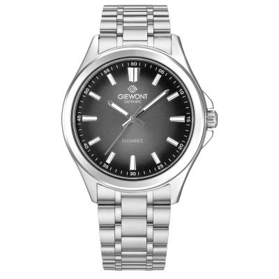 Zegarek Męski Giewont Elegance Sapphire Srebrno Czarny GW5160-B2