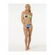 4. Majtki kąpielowe RIP CURL Las Dalias High Leg Cheeky turkusowe